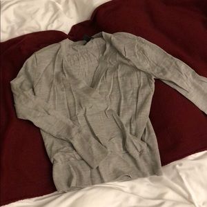 NWOT 100% wool grey sweater